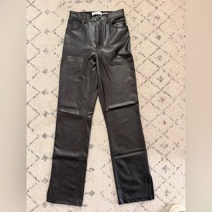Abercrombie & Fitch Black Leather pants